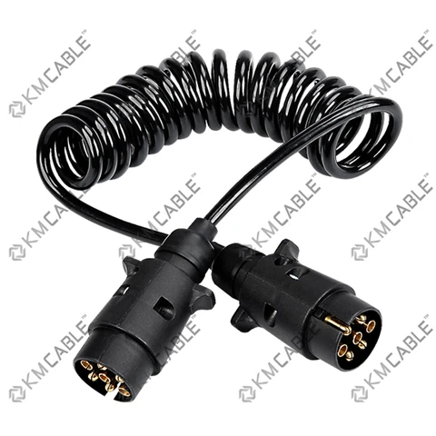 7 Pin Trailer Board Light Extension Lead 12v Trailer Extension Lead Cable Electrical 7 Core Connector for Towing Caravan Truck