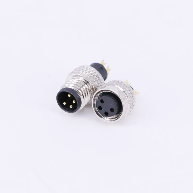 Waterproof M8 4pin Circular Connector Electrical Conector IP67 Cable Gland Ethernet RJ45 M12 Connector