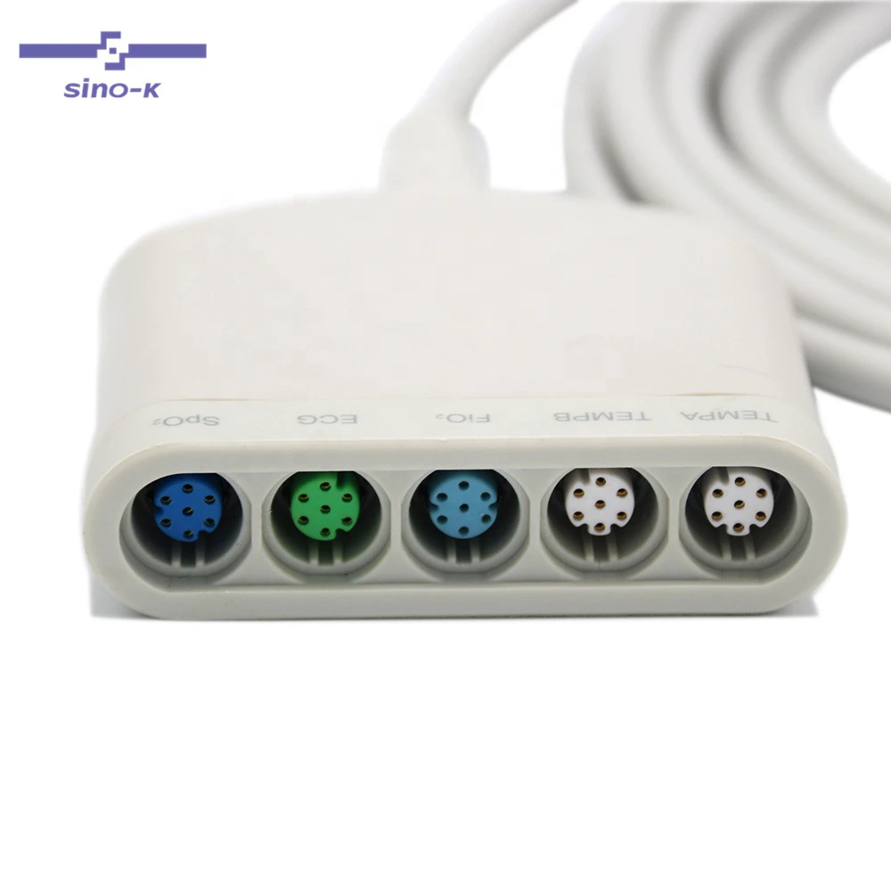 Drager-Siemen NeoMed Pod Cable Compatible 5590539 NeoMed Parameter Spo2 Sensor ECG (AHA/IEC) Temp