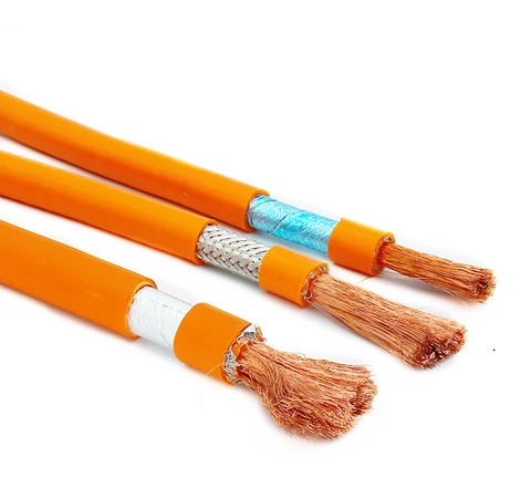 Manufacturer Orange Silicone Wire Cable 10 Gauge 6 25 50 70 95mm2 Silicon HV EV Shield Cable for Electrical Vehicle Automobile