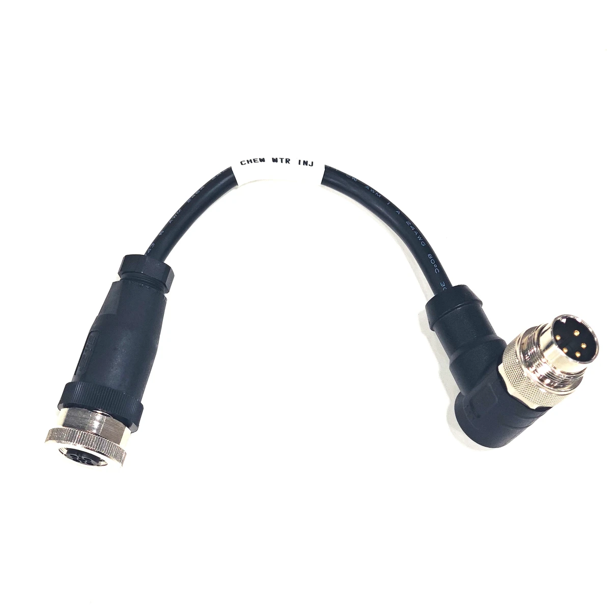 Custom Over-molding Type and 90 Degree Male M12 Sensor Cable Assembly for Industrial Equipment