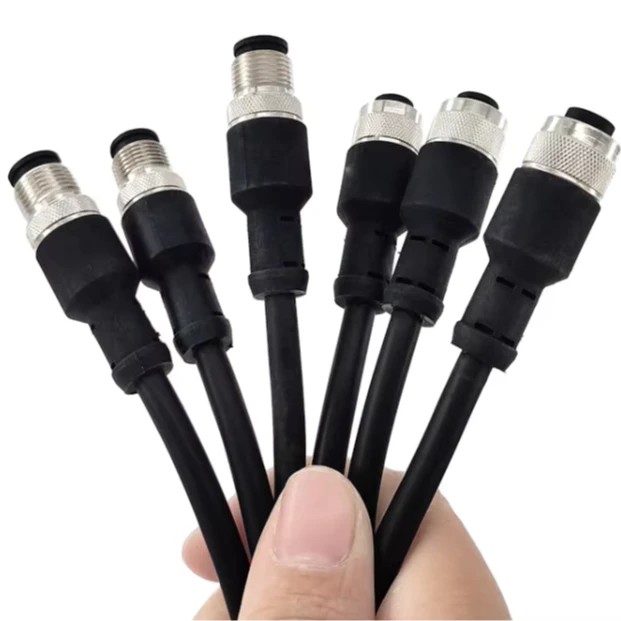 QUANWEI High Quality Car Accessories Cable 4PIN Sensor Bus Camera Monitor Wire Male to Female Copper Conductor PE Insulation