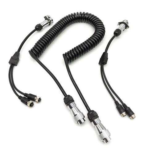 4 Pin 7Pin Trailer Camera Adapter Cable Backup Camera 4 Pin Connector Reversing Vision Towing Cable