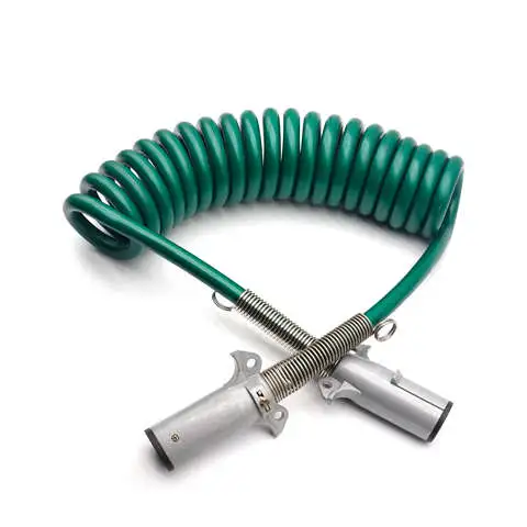 7 Pin Way Coiled Trailer Car Cable Wire Copperr Electric ABS Light Power Cord Cable for Semi Trailer Truck Caravans