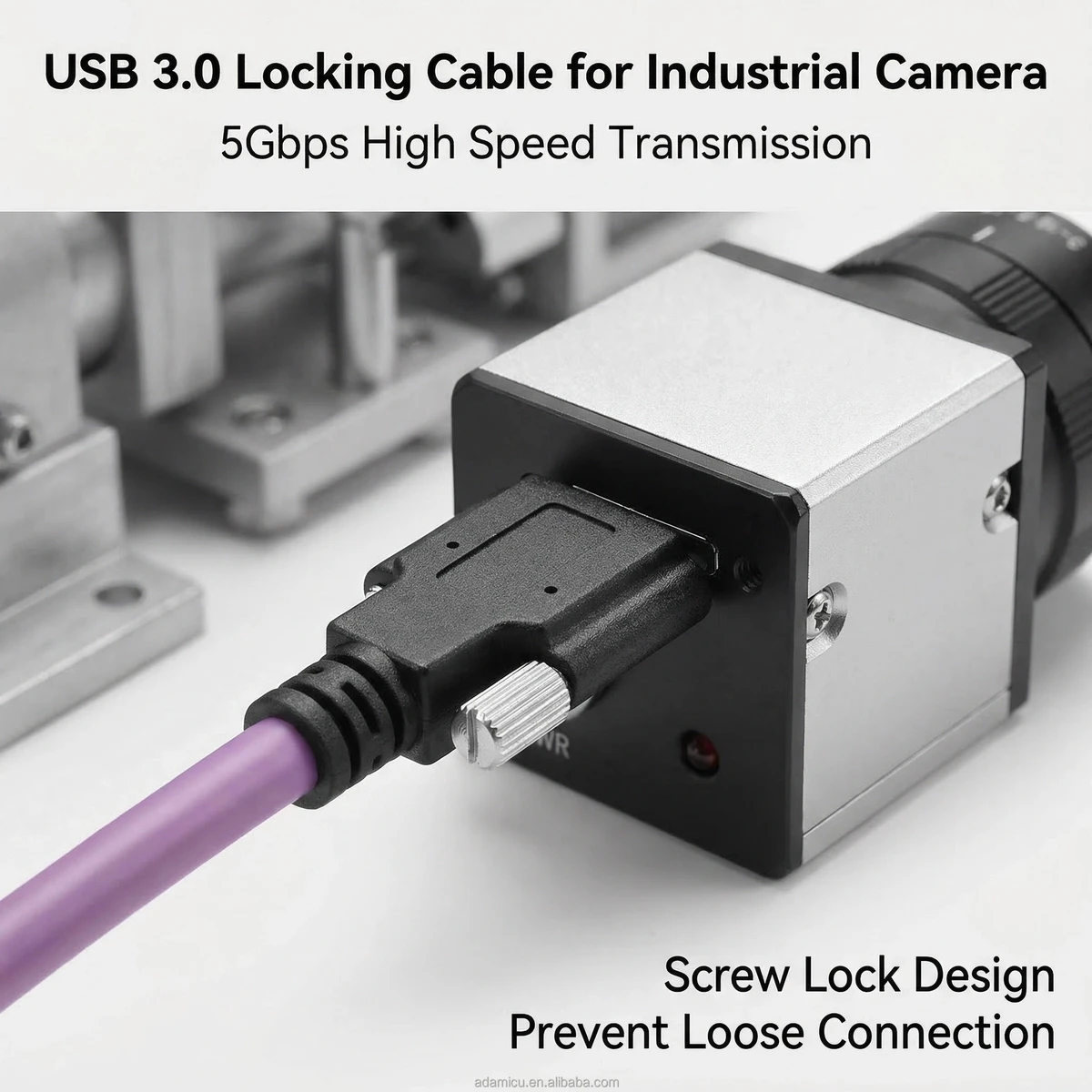 Pure Copper USB 3.0 Extension Cable with Brass Material for in Industrial Cameras
