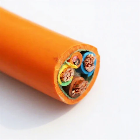 High Flexible H07BZ5-F 3x6mm 3x2.5mm2 Multicore TPU Jacket H07 for EV Charging Station