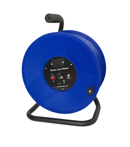 Water Level Meter 30m 50m 100m 150m 200m Water Depth Gauge with Fixed Probe and Steel Tape for Water Well
