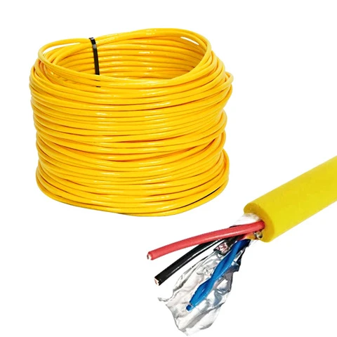 Wholesale Underwater ROV Cable Blue Yellow 4 Core Neutral Buoyancy ROV Tether Cable for Underwater Robot Camera