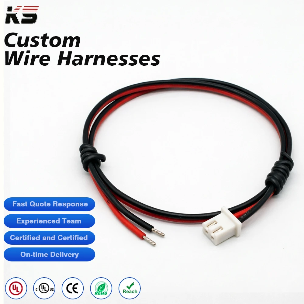 CUSTOM Jst Xh 2.54mm 2 6 8pin Male Female Set Jst Xh Connector 2.5mm Pitch Cable Assembly Wired Cable