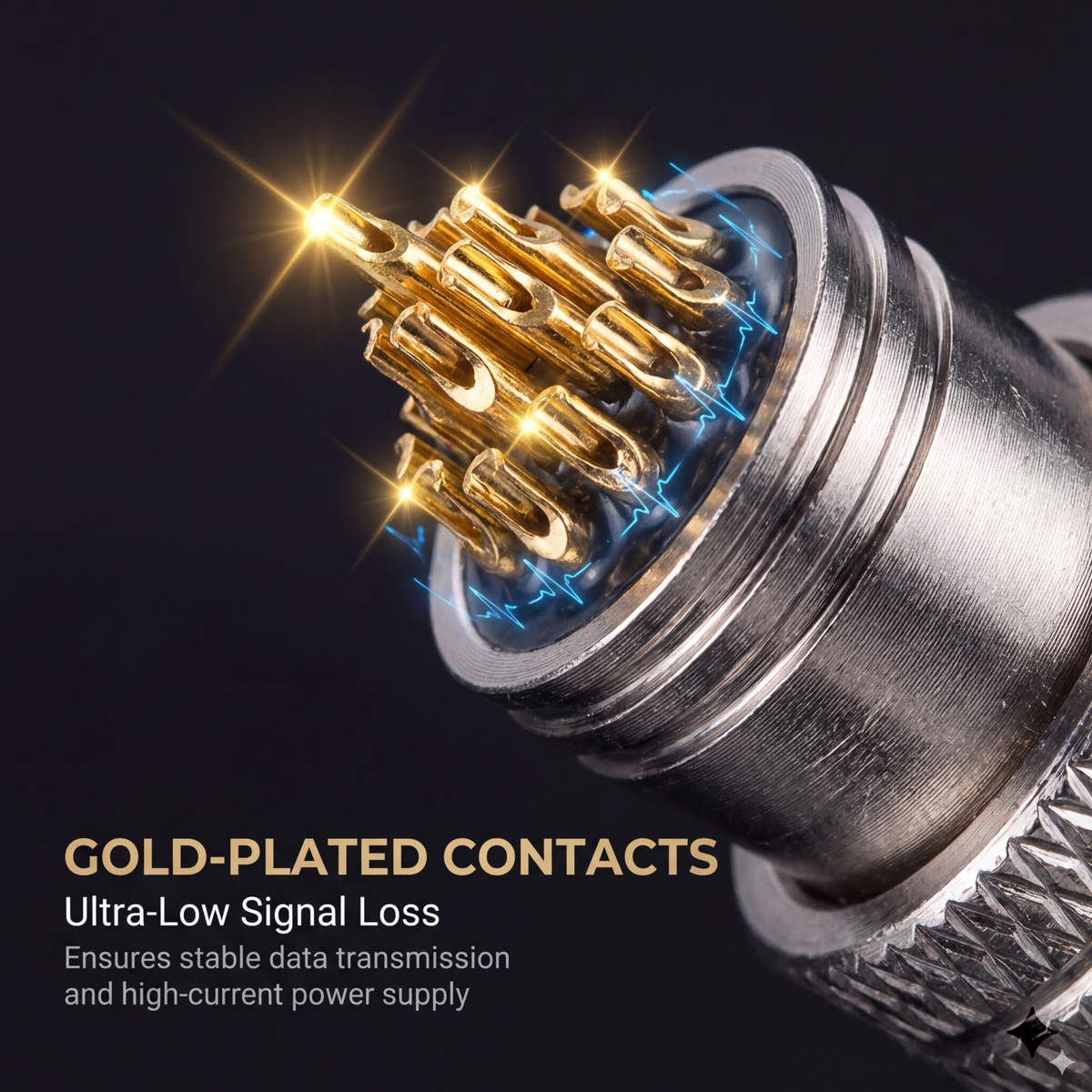 M12 Waterproof Connector IP67 IP68 Circular Connector a Code 4 5 8 Pin for Sensors