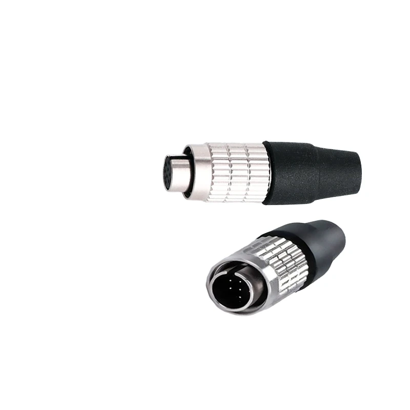 Industrial Aviation 12P Male Female Plug Socket 6P8P Core Hirose Compatible Camera Power Cord Connector High Quality Connectors