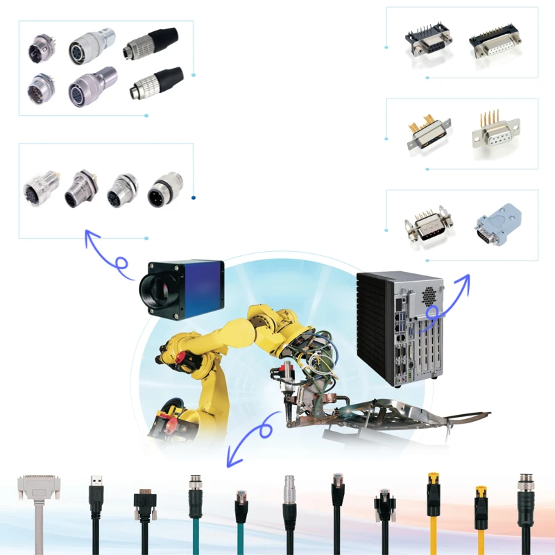 One-Stop Electronic Components Kitting Service HR10A Female Circular Cable Connector 6P Bag-Packed Headers & Wire Housings