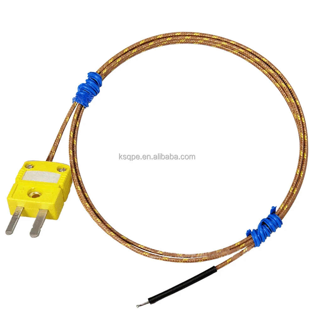 Flexible Thin Film K Type Thermocouple Probe Surface Mount K T J Sensor Ultra Cable with Tape for Industrial Use