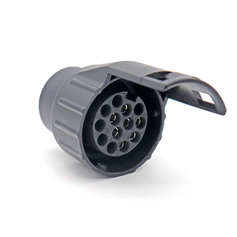 Trailer Plug 24V 13 Pin Europe Heavy Duty Trailer Socket Adapter Electrical Connector for RV Trailer