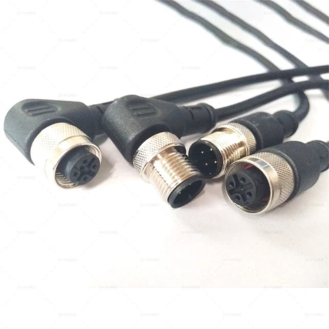 M12 M16 Circular Male Female 2 3 4 5 6 7 8 9 10 Pin Waterproof Cable Connector Aviation 250V 110V 60V LED Power Wire Connector