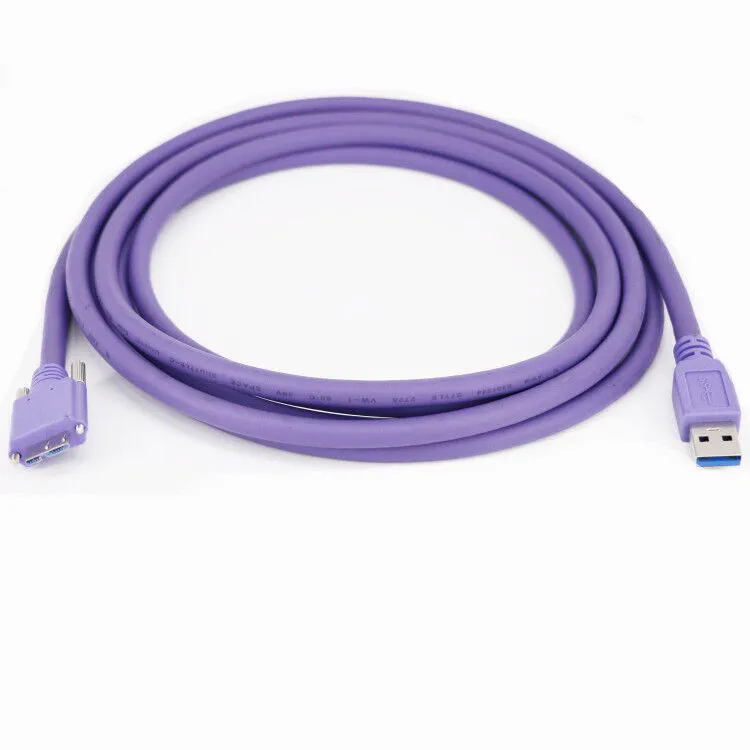 USB 3.0A Micro B Male or Female Extension Cord 10FT Shielded High Speed 5Gbps Data Transfer Cable for Industrial Camera