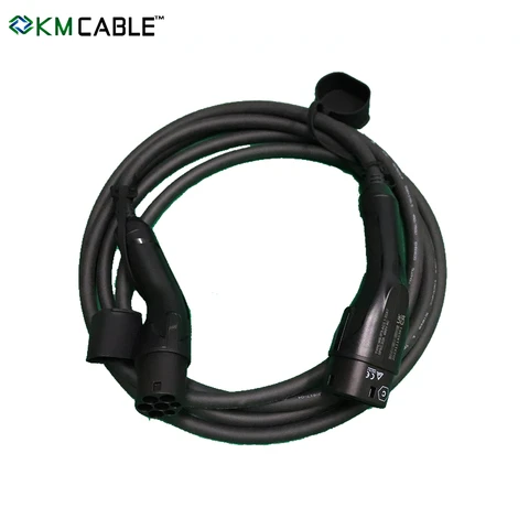 EV Charging Cable Type 2 to Type 2 32A 22kW 3 Phase, Factory Direct Wholesale, CE TUV Certified, Flexible MOQ