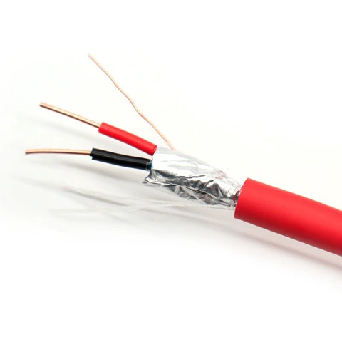 Red Fire Alarm Cable 2 Core 4 Core EN50266 Cable Fp200 1.5mm 0.75mm Smoke Fire Cable Wire