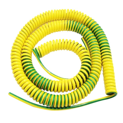 Green-yellow Wire Spring Cable Earth Wire Spiral Cable