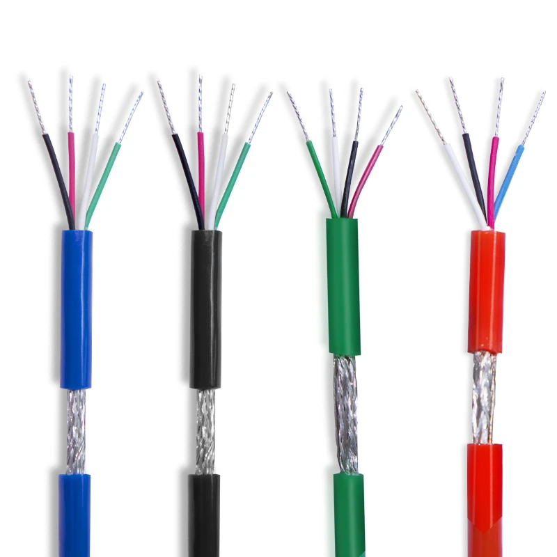Multi-Core Shielded Cable with Braided Shielded Bare/Tinned Copper PVC Jacket Wires for Electrical Use