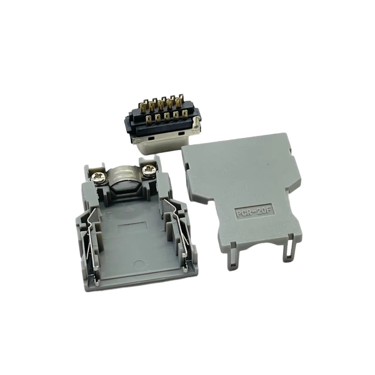 Stable 20 50 68 Pin Male Brass Terminals Nickel Plated 10A SCSI Cable Connector with Screw Solder Highly Reliable Connectors