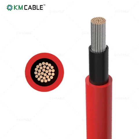 2.5mm 4mm 6mm 8mm 10mm 16mm 25mm 35mm Tinned Copper Conductor Xlpe Photovoltaic Solar Dc Cable H1Z2Z2-K