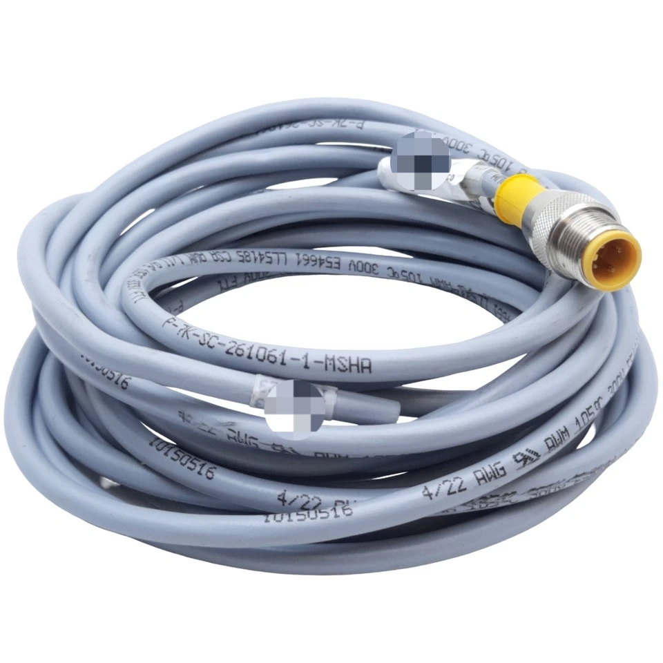 Rs 4.4t-6 Actuator Sensor Cable M12 Male Straight 4-pin to Single End, 4m New Original Ready Stock Industrial Automation