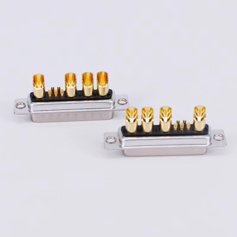 ADAMICU High Quality 9W4 Female Solder Cable Power D-SUB Socket 12V Rated Voltage 10A Rated Current 9P Pins High Connector