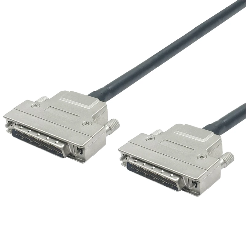 HPDB SCSI II 50Pin Copper Male to Male Cable Molded Type MDR L=1M Db50p Communication Cable Connectors