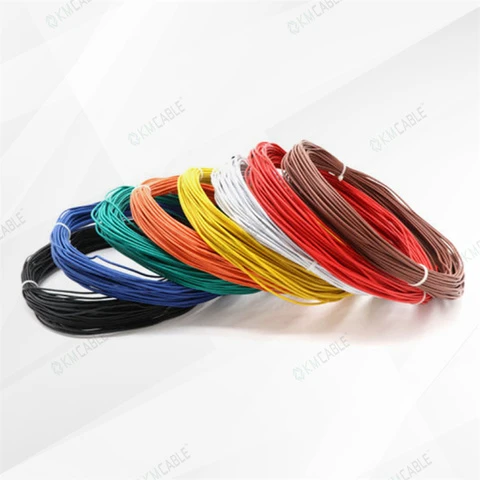 0.5mm 1.0mm FLR5Y Silver Nickel Plated Copper PTFE Single Core Automotive Cable for Instrument Panel Circuit FLR5Y Vehicle Wire