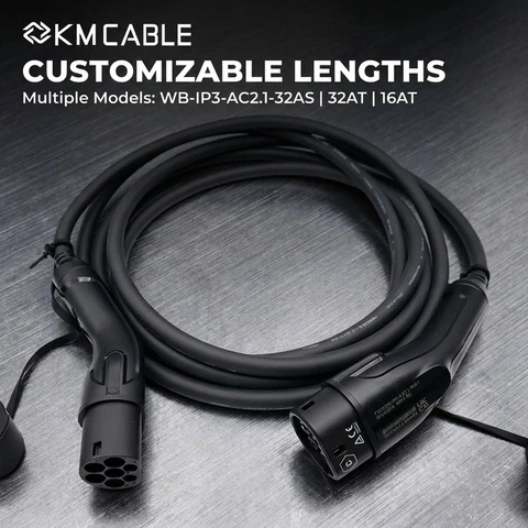 Type 2 Portable EV Charging Cable 16A 11kW Adjustable, Retail Packed, CE Certified Wholesale for Online Sellers