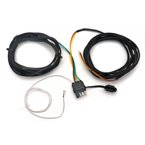 4 Pin 5 Wire Trailer Wiring Harness 4Pin 5 Wire Trailer Connector Plug Flat Adapter Light Connect Cable for Boat Vehicle Truck