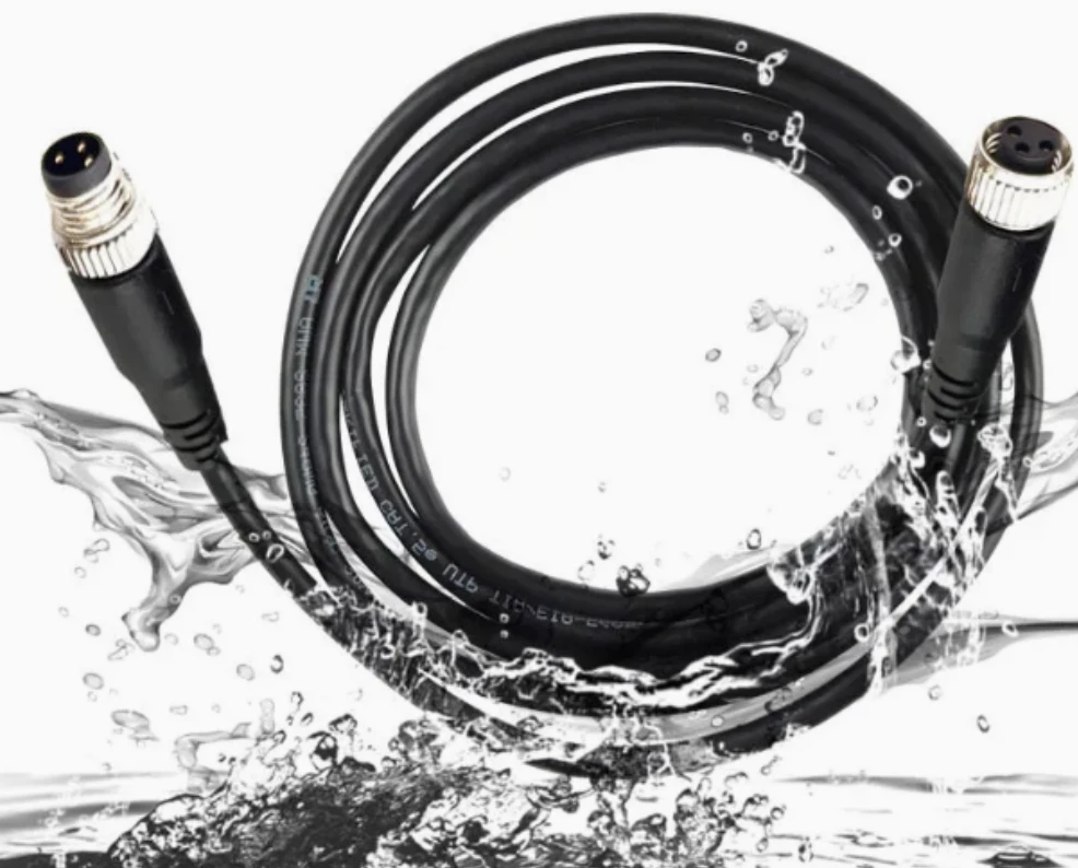 Custom Waterproof Industrial IP67 IP68 3pin 4 Pin 8pin Male Female M12 M8 Sensor Circular Wire Harness Cable