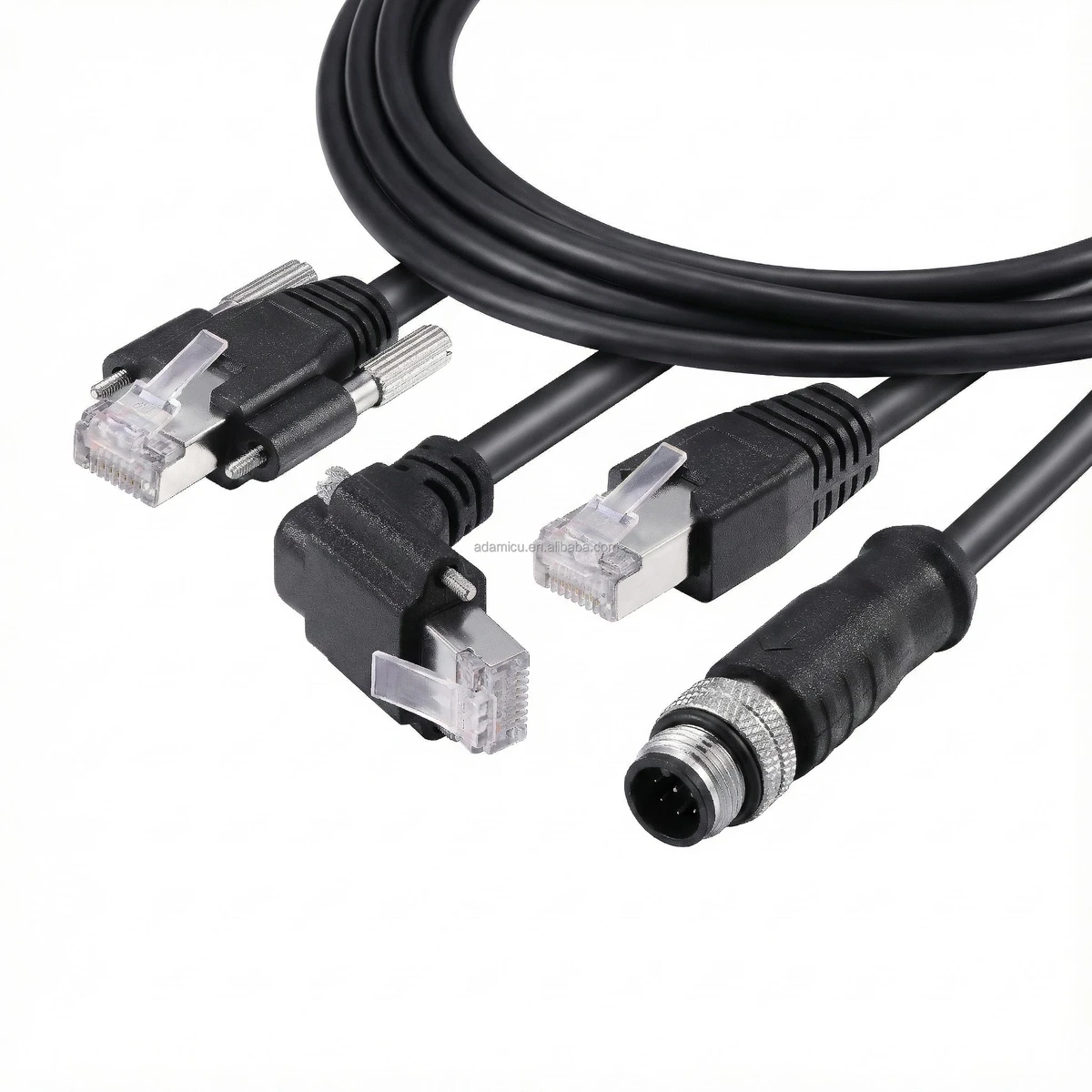 Industrial GigE Ethernet Camera Cable Flexible Outdoor Cat6 with RJ45 8P8C Connector and PVC Insulation