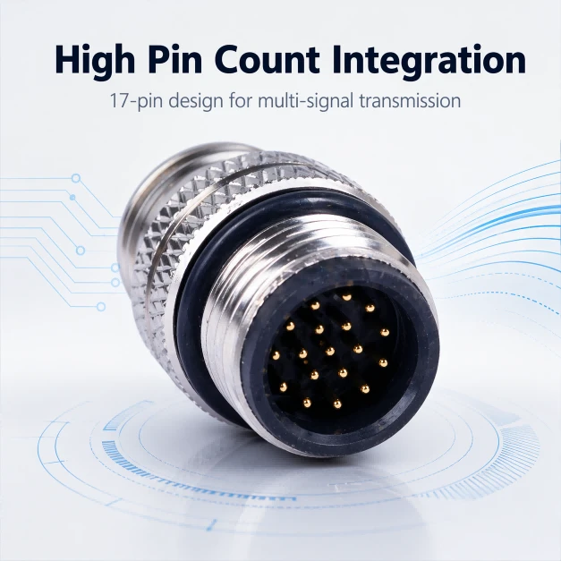 M12 Aviation Plug Waterproof Connector 4/5/8 Pin Male Female IP67 Industrial Sensor Connector Factory Wholesale