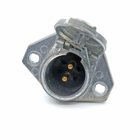 Trailer Plug Connector 2 Pin Europe Heavy Duty Trailer Adapter Electrical Socket for RV Trailer