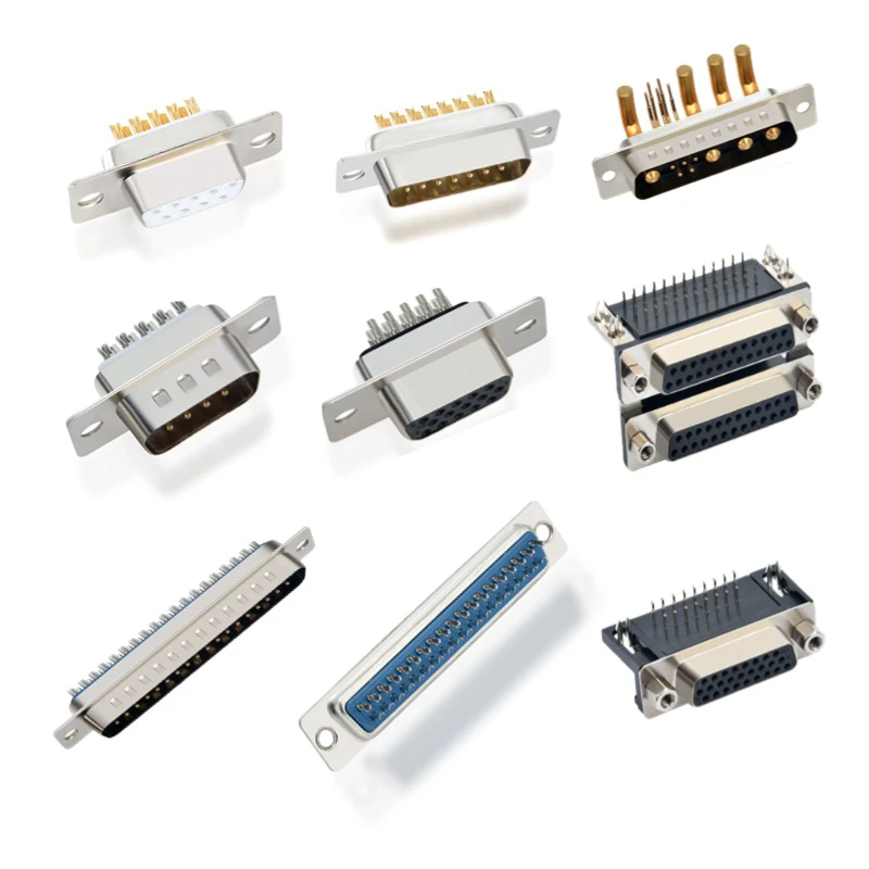 Hot Selling DB9 Conector DB15 DB25 DB26 DB37 DB44 DB50 DB62 DB78 Male to Female D-Sub Connectors Serial Dsub Cable Accessories