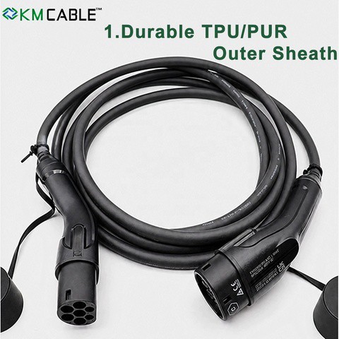 EV Charging Cable Type 2 22kW 32A 5m IEC 62196-2 Mode 3, in Stock Bulk Supply, CE TUV for Wholesale Resellers