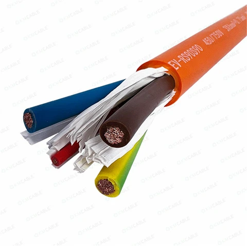 IEC62893 EN50620 EV Combined Power and Data Cable 20A 32A 48A 63A AC EV Charger Installation Wire for EV Charger