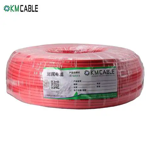 TUV CE Approval XLPO Insulated Tinned Copper Solar Wire,Red Black DC 4mm2 6mm2 10mm2 PV Solar Battery Cable Wire for Solar Panel