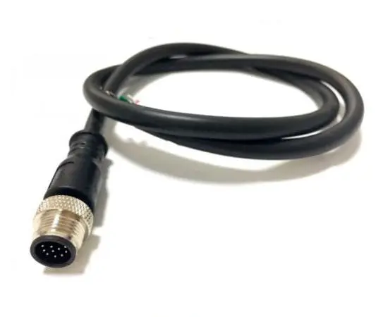 M12 5 Pin B Code Waterproof IP67 Straight Male Female Aviation Sensor Cable Wire Round Circular Connector