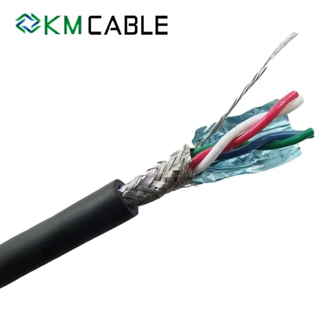 Double Shielded DMX512 Signal Cable 24AWG OFC 2*0.25mm² 3-Pin XLR Control Wire 100m Roll for Stage Lighting DJ Audio Equipment