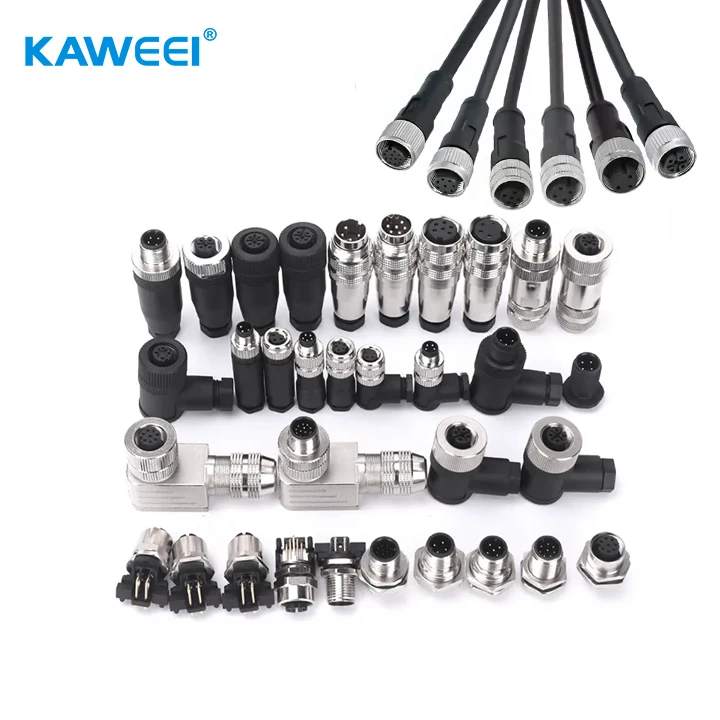 Custom M12/M8 Waterproof Connector Cable | IP67/IP68 Tinned Copper Industrial Sensor Cable for Automation