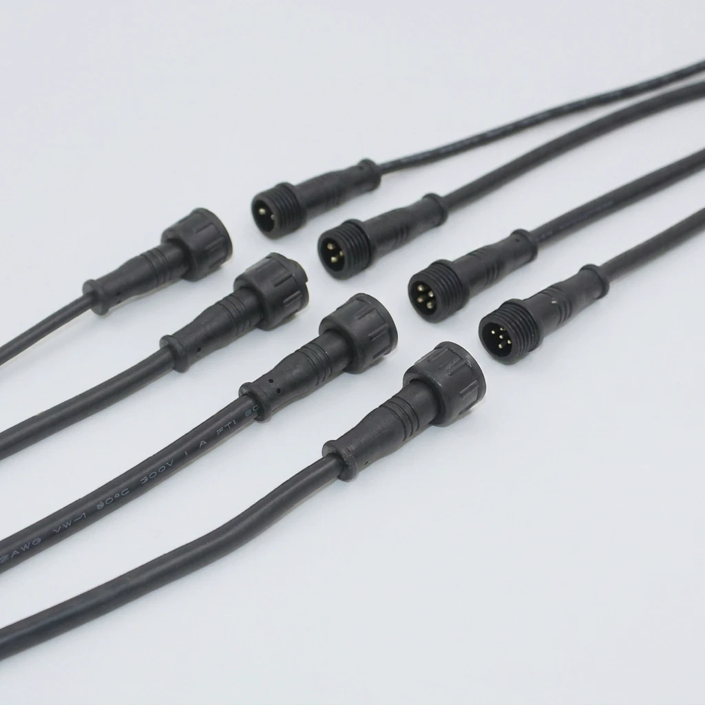 High Performance M12 Sensor Cable IP67/IP68 Waterproof Male Female Copper Wire Harness 4/8 Pin Custom Made