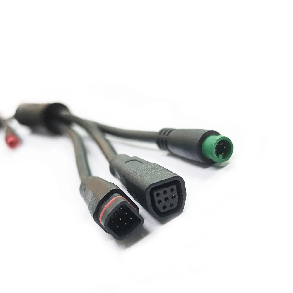EV Battery Sensor PVC Waterproof Wiring Harness | Automotive Low Voltage Multi-Branch Cable Assembly IP68 Rated Tin Plated