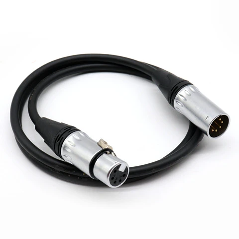 Manufacturer 5 Pin Dmx Cable IP65 5Pin Xlr Connectors Control Signal Cable Wire for Lighting