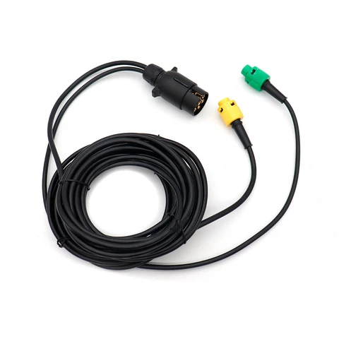 Trailer Bayonet Connector Main Cable 13/7 Pin to 2x 5 Pin Heavy Duty Bayonet Trailer Rear Led Lighting Connection Cable