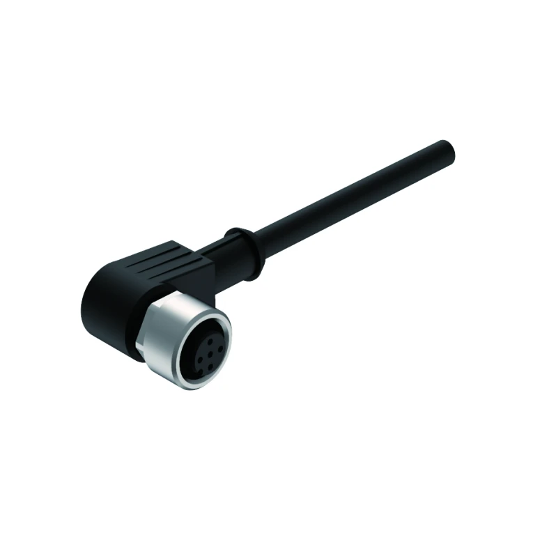 M12 TK16CF-W2 Right Angle Sensor Kit Cable Assembly 2m Length AC/DC High Sensitivity Strong Shock Resistance Right Angle Type