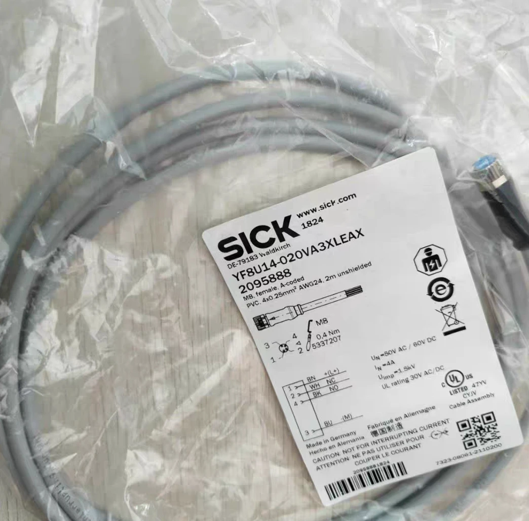 Brand New Original SICK YF2A13-C60UA1M8U13 Sensor Connection Cable in Stock