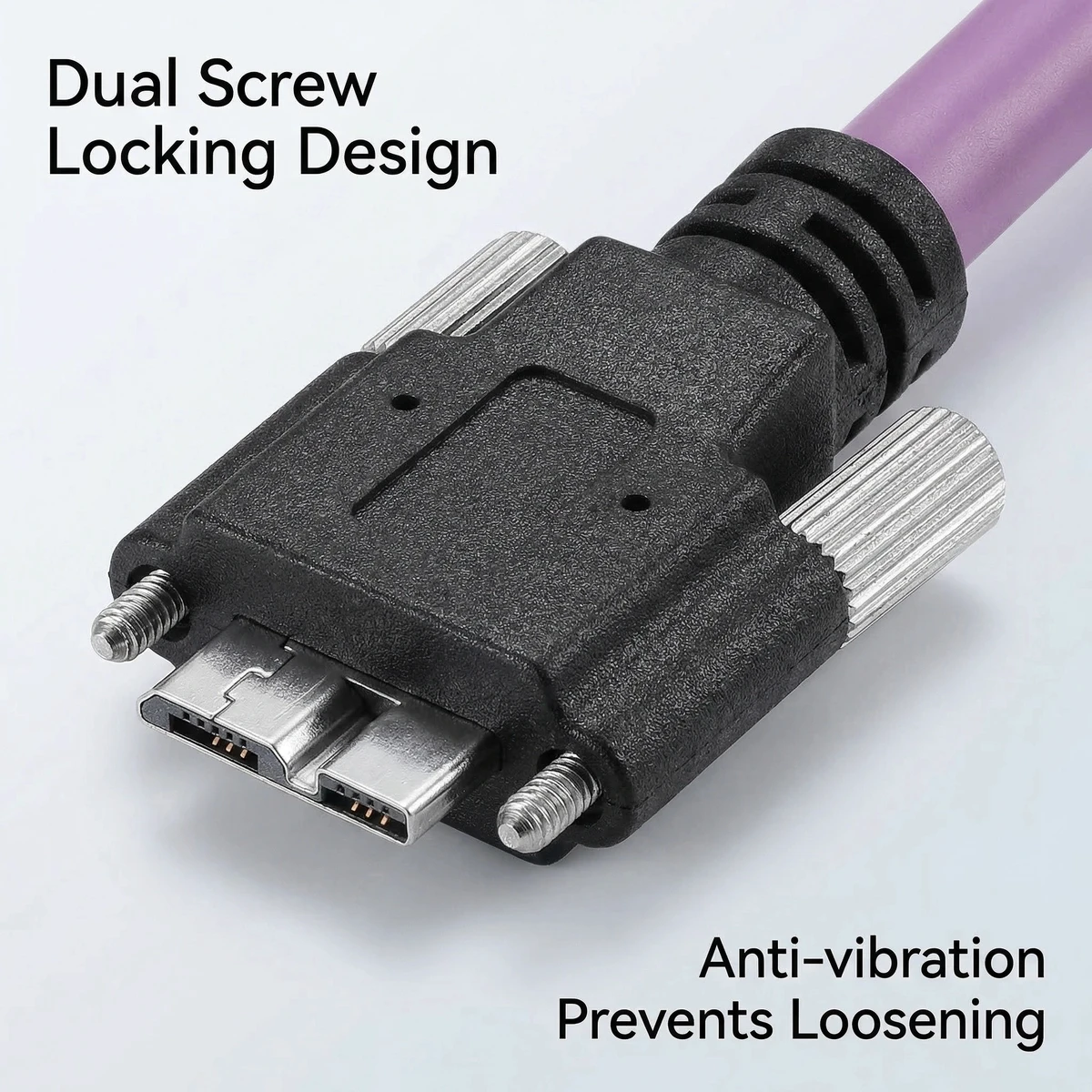 USB3.0 Machine Vision Cable Screw Lock Design Prevent Loose Connection